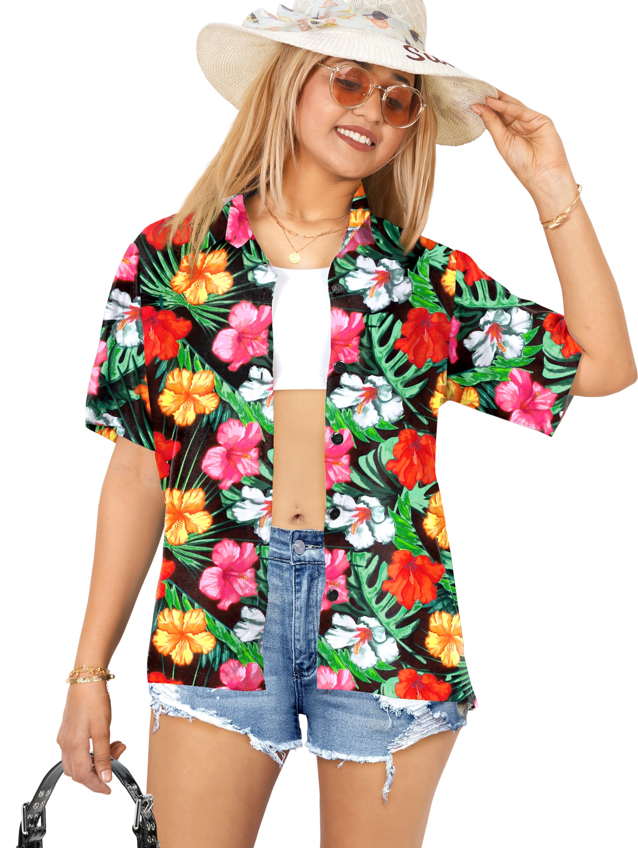 Camisas De Vestir Para Mujer Women's Chiffon Button-Down Shirt - Flowy Long Sleeve Blouse For Office Siliteelon Products
