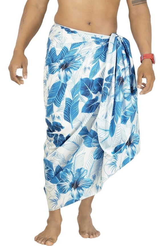 Men's Bath Trunk Swimwear Sarong Pareo Beach Wrap One Size Han, Leaves Summer Vacation Party