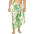 thumbnail image 1 of LA LEELA Men's Bath Trunk Swimwear Sarong Pareo Beach Wrap One Size Parakeet, Tropical Summer Vacation Party, 1 of 4