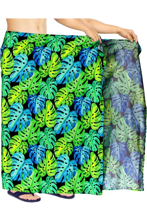 Men's Bath Trunk Swimwear Sarong Pareo Beach Wrap One Size Shamrock Green Summer Vacation Party