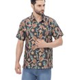 thumbnail image 1 of LA LEELA Men's Hawaiian Shirts Short Sleeve Button Down Shirt Men's Hawaii Shirts Boho Vacation Casual Summer Beach Shirts for Men Funny S Graphical Pineapple, Black, 1 of 6