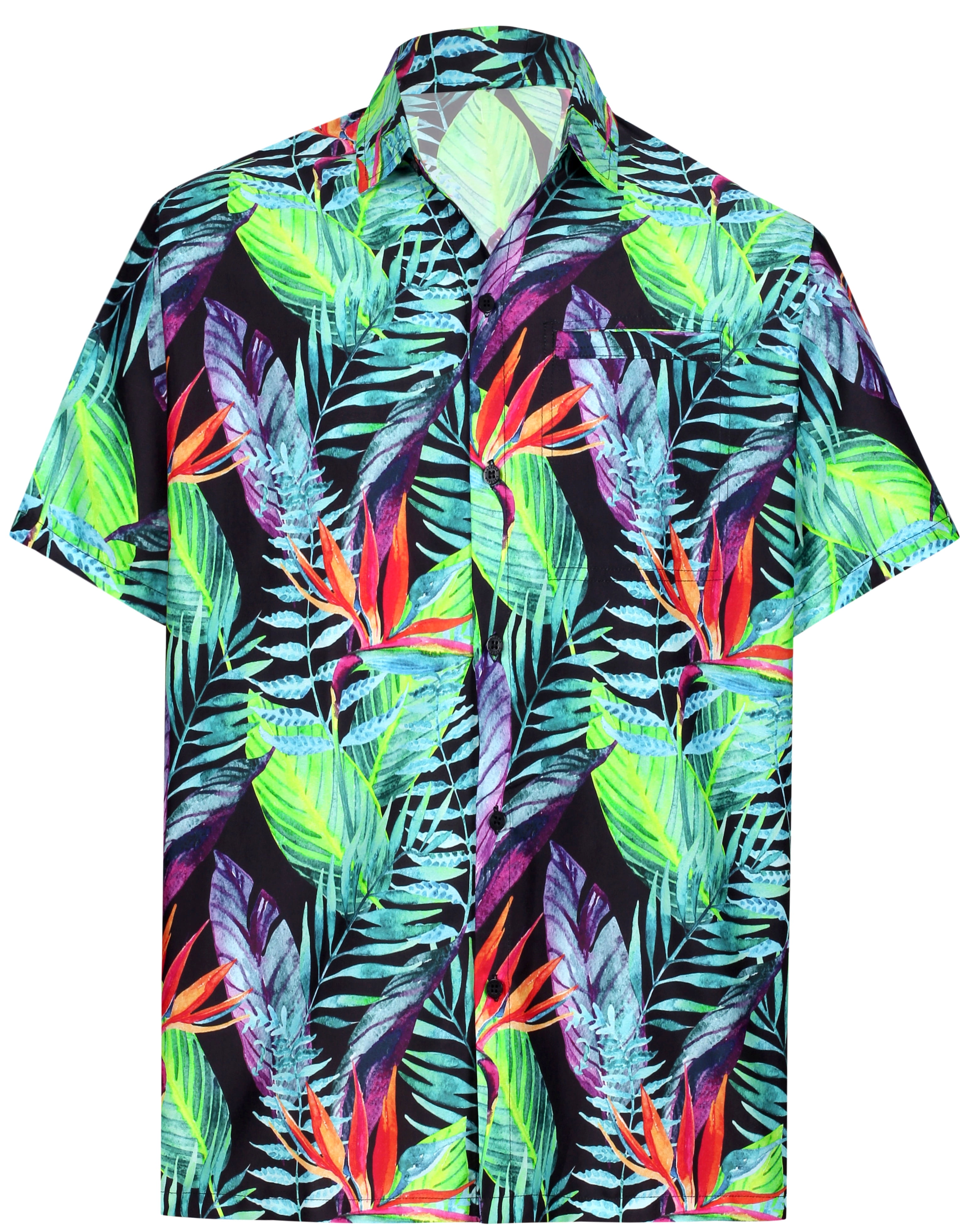 Aptro hawaiian shirt for men tropical short sleeve button down aloha