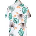 thumbnail image 1 of LA LEELA Men's Hawaiian Shirts Short Sleeve Button Down Shirt Mens Casual Shirts Holiday Tropical Beach Summer Shirts for Men Funny L Floral Seamless, White, 1 of 7