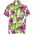 thumbnail image 1 of LA LEELA Men's Hawaiian Shirts Tropical Beach Shirts Casual Short Sleeve Button Up Shirt Men M Floral, Multicoloured Summer, 1 of 7