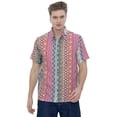 thumbnail image 1 of LA LEELA Men's Hawaiian Summer Holiday Beach Shirts S Geometric Multicolor Vacation Party, 1 of 6