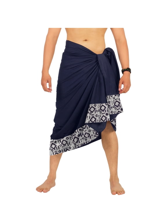 Men's Pareo Regular Swimsuits Sarong Long Swim Beach Wrap One Size Regal, Geometric Summer Vacation Party