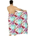 thumbnail image 1 of LA LEELA Men's Standard Beachwear Sarong Pareo Wrap One Size Red_AAA14 Summer Vacation Aloha, 1 of 4