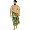 thumbnail image 1 of LA LEELA Men's Swim Trunk Beachwear Sarong Pareo Wrap One Size Multi, Cockatoo Summer Vacation Aloha, 1 of 5