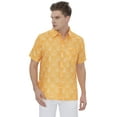 thumbnail image 1 of LA LEELA Mens Hawaiian Shirts Short Sleeve Button Down Shirt Men's Casual Vacation Shirts Vacation Summer Party Shirts for Men Funny XL Yellow Boat, 1 of 6