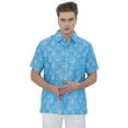 thumbnail image 1 of LA LEELA Mens Hawaiian Shirts Short Sleeve Button Down Shirt Men's Casual Vacation Tropical Beach Summer Party Shirts for Men Funny XXL Blue Boat, 1 of 6