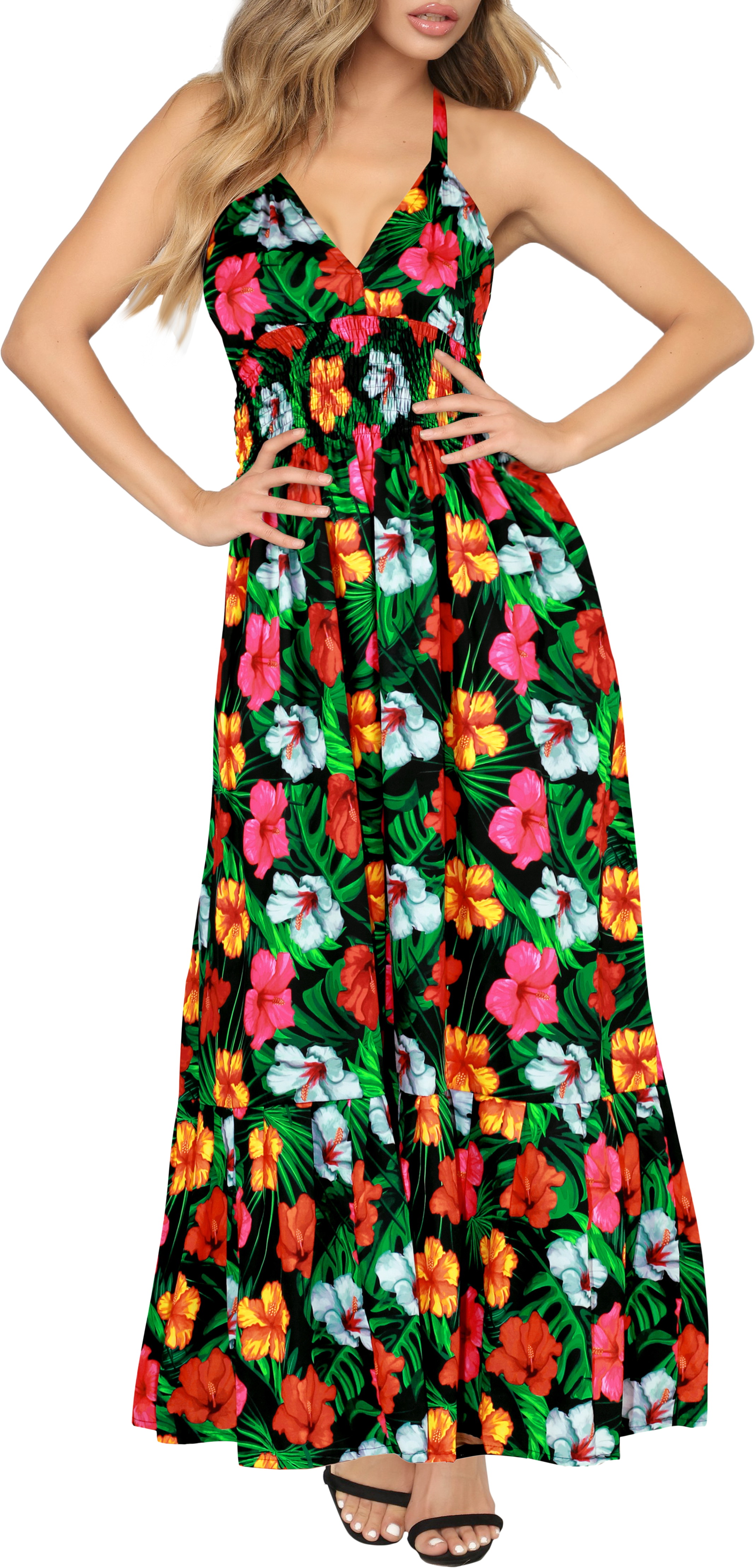chinese dress ladies Baltic Born Womens Leela Maxi Dress | Cobalt + Off White
