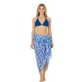thumbnail image 1 of LA LEELA Women's Beach Wrap Bikini Swimwear Cover up Bathing suit Summer Wraps Swimsuit Sarong Skirts for Women One Size Turtle, Blue, 1 of 5