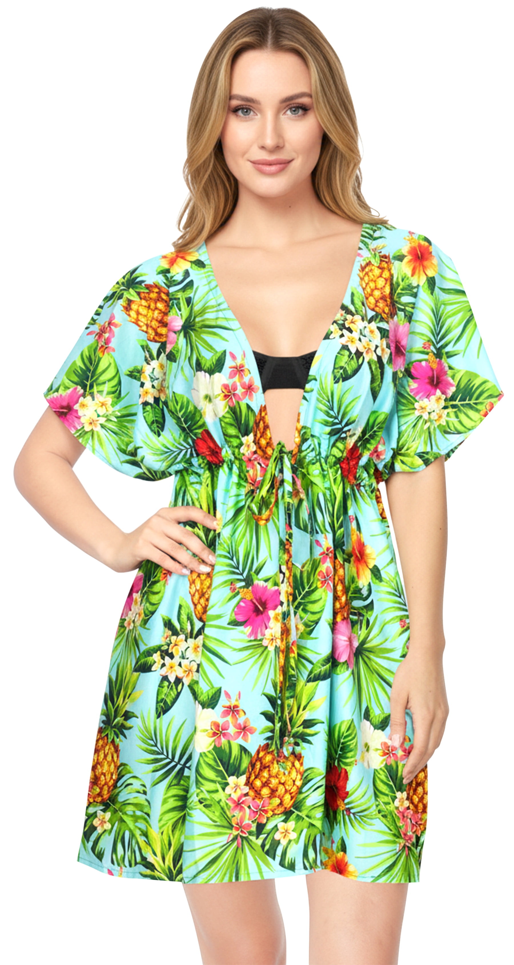 LA LEELA Women's Beachwear Summer Swim Beach Dress Cover ups for ...