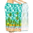 thumbnail image 1 of LA LEELA Women's Bikini Skirt Sarong Swimsuit Cover up Summer Wraps Swimwear Beach Wrap Skirts for Women One Size Shamrock Ocean, Palm Tree, 1 of 4