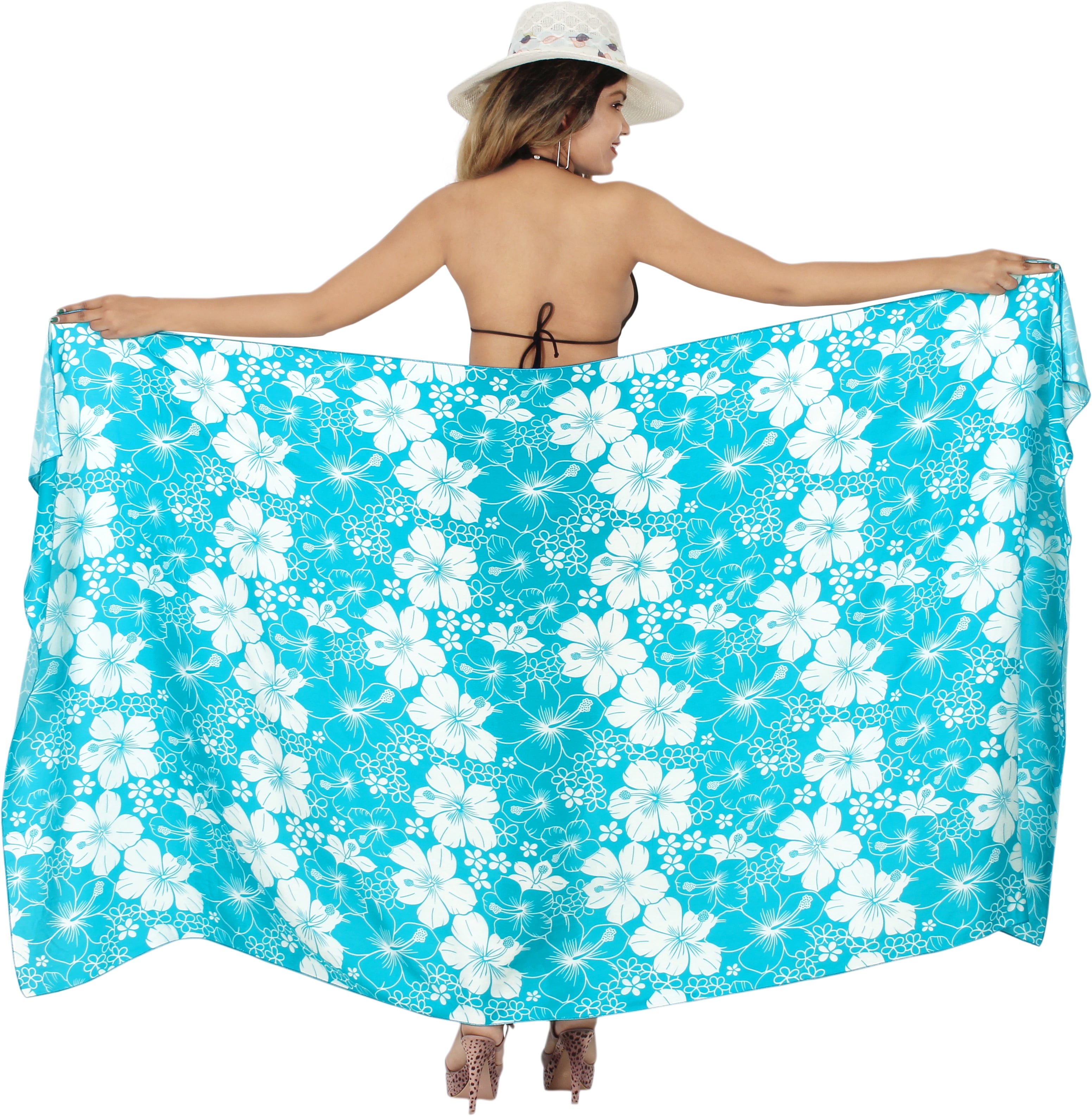 LA LEELA Women's Sarong Wrap - Rayon Beach Cover Up, One Size