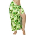 thumbnail image 1 of LA LEELA Women's Sarong Bikini Wraps Cover up Skirt Wrap Bathing suit Swimwear Swimsuit Beach Coverup for Women One Size Green, Palm Tree, 1 of 5