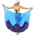 thumbnail image 1 of LA LEELA Women's Sarong Bikini Wraps Cover up Wrap Skirt Bathing suit Swimwear Swimsuit Beach Coverup for Women One Size Denim, Tie Dye, 1 of 4