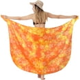 thumbnail image 1 of LA LEELA Women's Skirt Cover up Cover-up Bikini Sarong Coverups Beach Wraps Summer Pareos Vacation Beachwear for Women One Size Blaze, Allover Turtle, 1 of 4