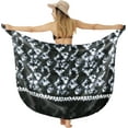 thumbnail image 1 of LA LEELA Women's Swimsuit Long Beachwear Bikinis Bathing Suit Cover-up Summer Coverups Skirt Swim Cover up Swimwear Wraps Sarong Beach Pareo One Size Coal, Tie Dye, 1 of 4