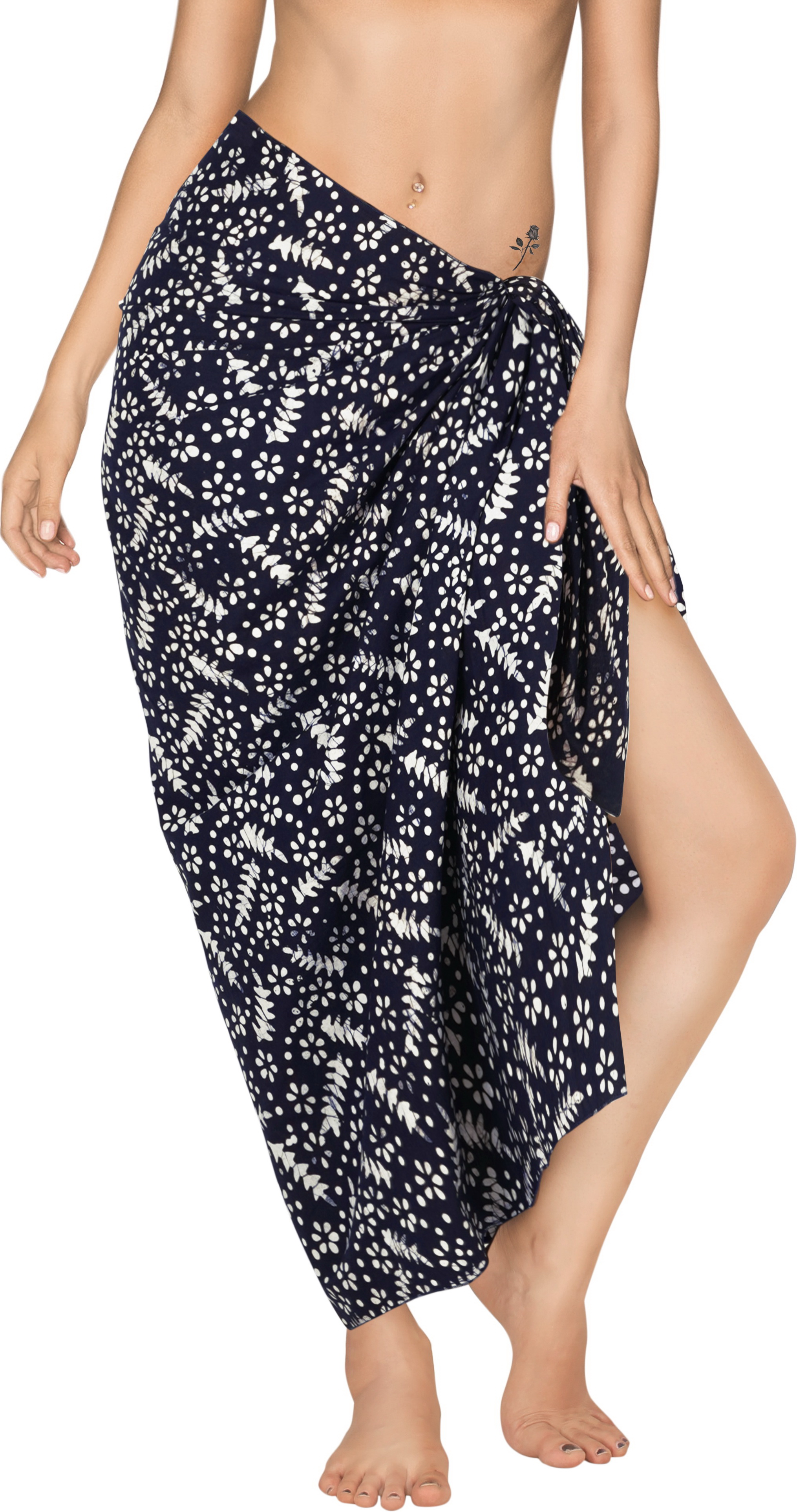 LA LEELA Women's Wrap Slit Cover ups Swim Bikini Sarong One Size Regal ...