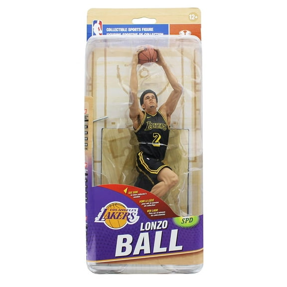 LA Lakers McFarlane NBA Series 32 Action Figure: Lonzo Ball (Black Jersey Variant)