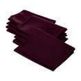 thumbnail image 1 of LA Linen 10-Pack Cloth Napkins, Washable Reusable Polyester Poplin Table Napkins, 18 by 18-Inch, Burgundy, 1 of 5