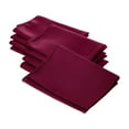 thumbnail image 1 of LA Linen 10-Pack Cloth Napkins, Washable Reusable Polyester Poplin Table Napkins, 18 by 18-Inch, Cranberry, 1 of 5