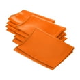 thumbnail image 1 of LA Linen 10-Pack Cloth Napkins, Washable Reusable Polyester Poplin Table Napkins, 18 by 18-Inch, Orange, 1 of 5