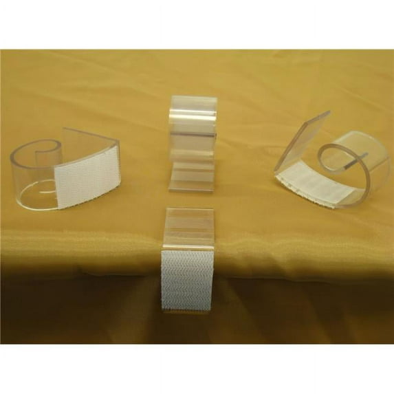 LA Linen 100Pc-LargeClips Table Skirt Clip Fits Up To 3.5 in. Table - Pack of 100
