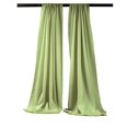 thumbnail image 1 of LA Linen BDpop96x58-Pk2-SageP19 Polyester Poplin Backdrop Drape, Sage - 96 x 58 in. - Pack of 2, 1 of 7