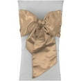 thumbnail image 1 of LA Linen Bridal Satin Chair Bow Sashes (Set of 10), 1 of 7
