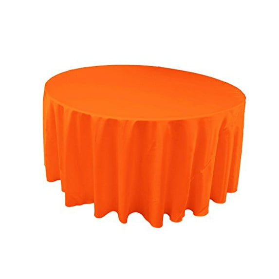 LA Linen Bridal Satin Round Tablecloth