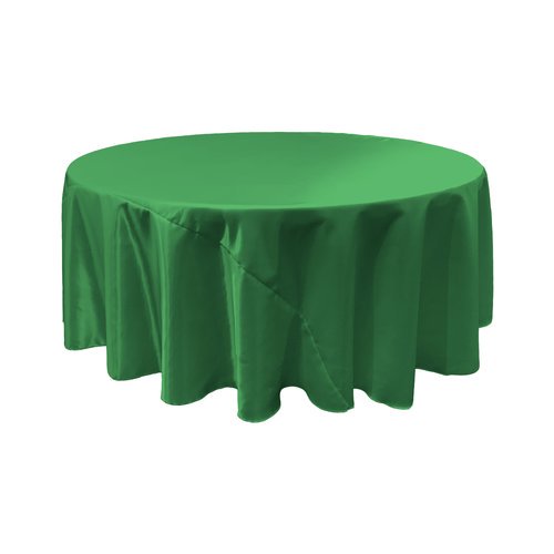 LA Linen Bridal Satin Round Tablecloth
