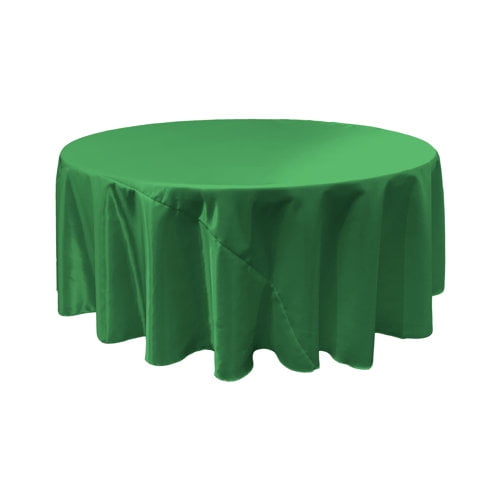LA Linen Bridal Satin Round Tablecloth