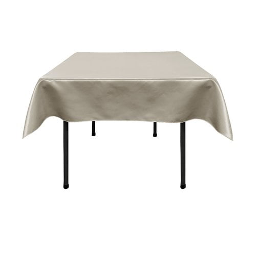 LA Linen Bridal Satin Square Tablecloth