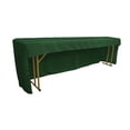 thumbnail image 1 of LA Linen Open Back Polyester Poplin Fitted tablecloth for Classroom Tables 96"L x 18"W x 30"H, Hunter Green, 1 of 1