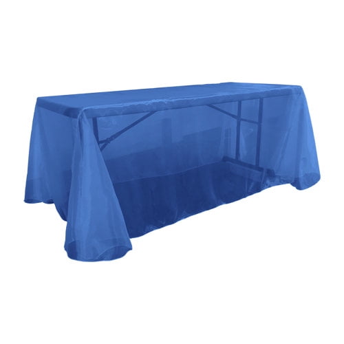 LA Linen Organza Rectangular Tablecloth