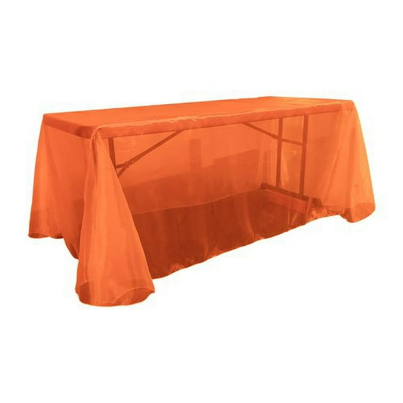 LA Linen Organza Rectangular Tablecloth