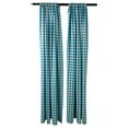 thumbnail image 1 of LA Linen Pack 2 Polyester Gingham Checkered Backdrop, 58 by 96-Inch,Turquoise/White, 1 of 1