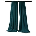 thumbnail image 1 of LA Linen Pack-2 Polyester Poplin Backdrop Drape 96-Inch Wide by 58-Inch High, Dark Teal, 1 of 7