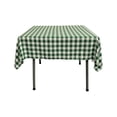 thumbnail image 1 of LA Linen Polyester Gingham Checkered 58 by 58-Inch Square Tablecloth, Hunter Green and White, 1 of 7