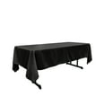 thumbnail image 1 of LA Linen Polyester Poplin 60 by 108-Inch Rectangular Tablecloth, Black, 1 of 2