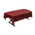 thumbnail image 1 of LA Linen Polyester Poplin 60 by 84-Inch Rectangular Tablecloth, Cranberry, 1 of 2