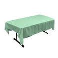 thumbnail image 1 of LA Linen Polyester Poplin 60 by 84-Inch Rectangular Tablecloth, Mint, 1 of 2