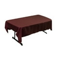 thumbnail image 1 of LA Linen Polyester Poplin 60 by 90-Inch Rectangular Tablecloth, Burgundy, 1 of 2