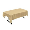 thumbnail image 1 of LA Linen Polyester Poplin 60 by 90-Inch Rectangular Tablecloth, Khaki, 1 of 2