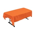 thumbnail image 1 of LA Linen Polyester Poplin 60 by 90-Inch Rectangular Tablecloth, Orange, 1 of 2