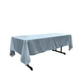 thumbnail image 1 of LA Linen Polyester Poplin Rectangular Tablecloth, 60 by 102-Inch, Blue Light, 1 of 2