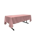 thumbnail image 1 of LA Linen Polyester Poplin Rectangular Tablecloth, 60 by 120-Inch, Dusty Rose, 1 of 2