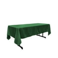 thumbnail image 1 of LA Linen Polyester Poplin Rectangular Tablecloth, 60 by 120-Inch, Emerald Green, 1 of 2